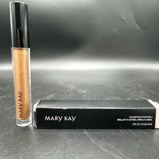 NIB Mary Kay Unlimited Lip Gloss- COPPER AURA 153492- Mfg AR26 & AF15