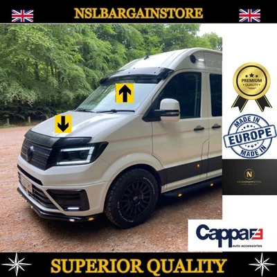 2IN1 VW VOLKSWAGEN CRAFTER 17+ CAPPAFE SUNVISOR SUN VISOR BONNET DEFLECTOR GUARD