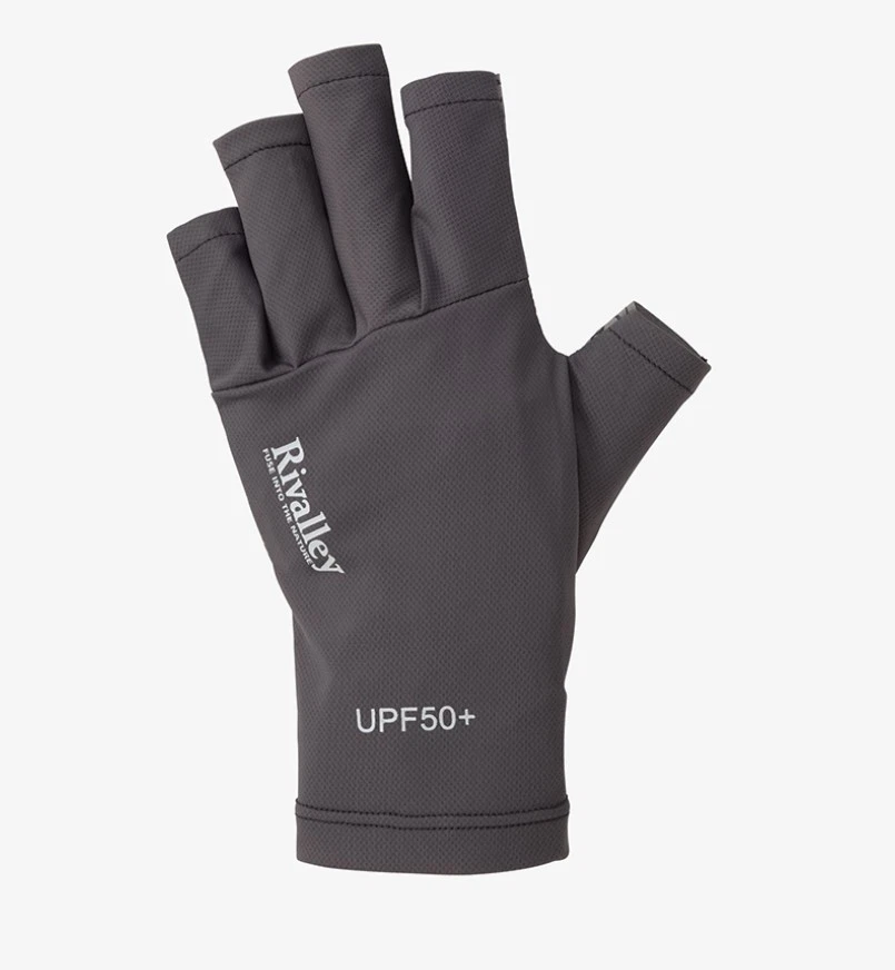 RBB Rivally 5459 Gloves UV Protection Fishing 5C Size L Gray (1351)