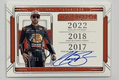 Chase Briscoe Triple Threat Signers /99 2025 Panini National Treasures