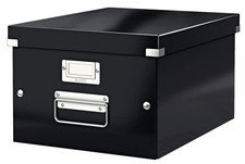 Image of Leitz A4 Storage Box, Click and Store Range 60440095 - Medium, Black