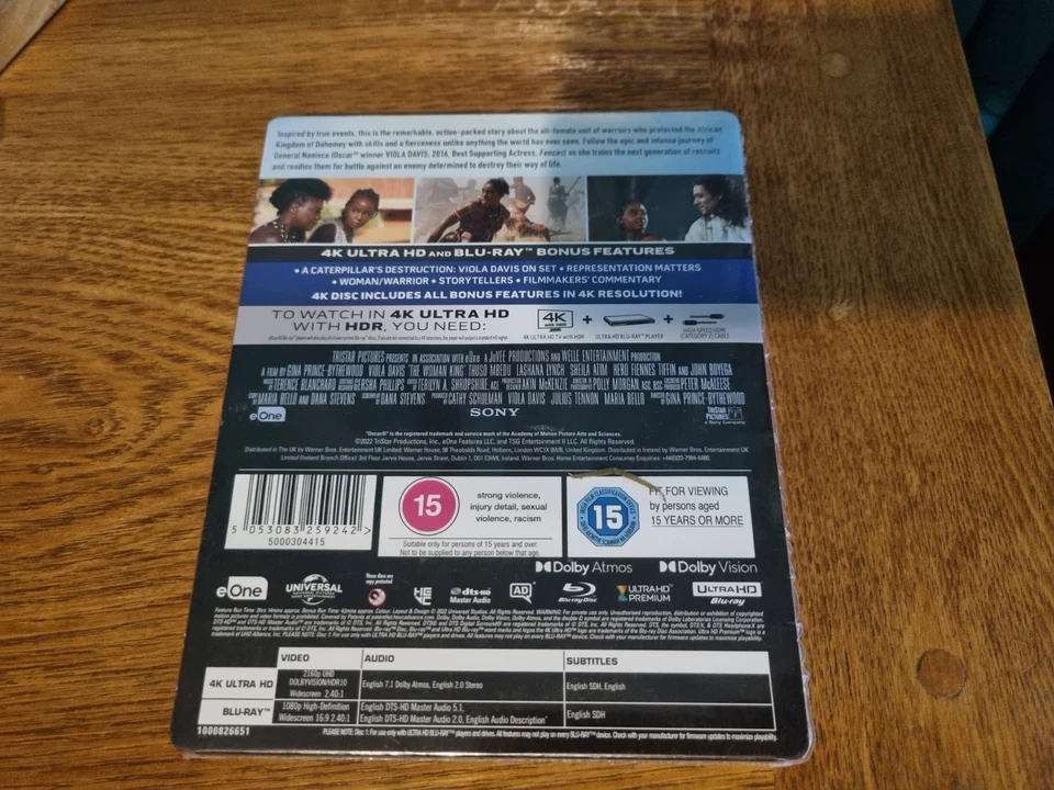 The Woman King Limited Edition Steelbook 4K Ultra HD + Blu-Ray - NEW SEALED - Image 2 of 2