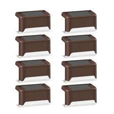 Solar Deck Lights Outdoor Waterproof LED Steps Lamps For Stairs Fence New