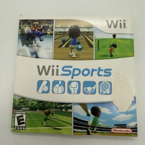 2006 Nintendo Wii Sports  – Complete w/ Cardboard Sleeve & Instruction Manual