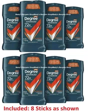 8 Stick Degree Advance Antiperspirant Deodorant Adventure 72-H Sweat/Odor Protec