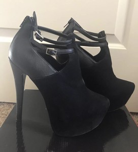 steve madden black platform booties