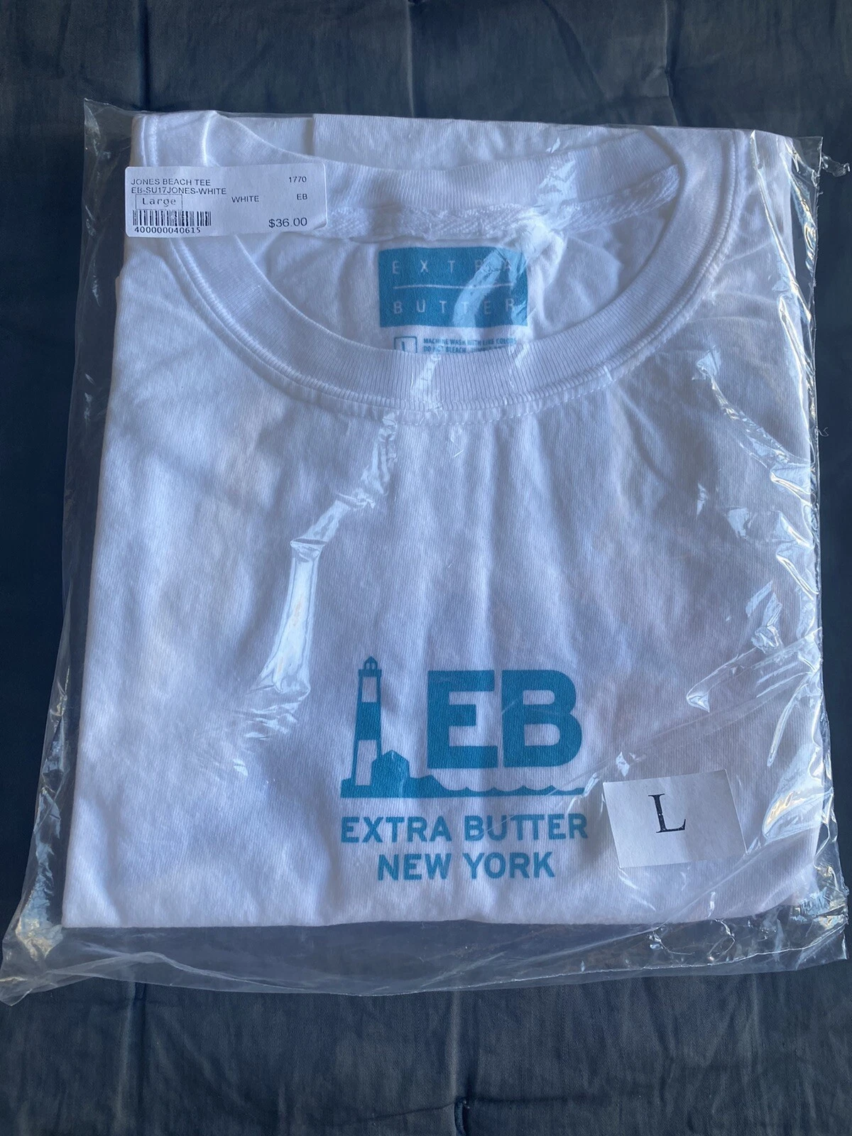 T shirt Extra Butter Jones Beach édition limitée taille grand blanc Kith Supreme HTF