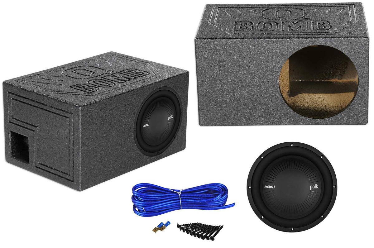Polk Audio MM1042DVC 10” 1200w DVC Car Audio Subwoofer+Vented Sub - Main Image