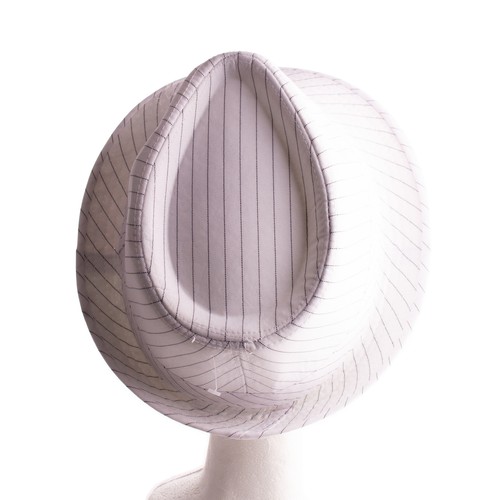 Pinstripe Fedora Al Capone Gangster Adult Costume Accessory Halloween Hat, Bl... - Picture 7 of 7