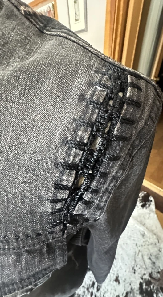 Vintage Y2k Parasuco Denim Cult Amanda Dress/Duster Jacket Tag Size L - Image 4 of 4