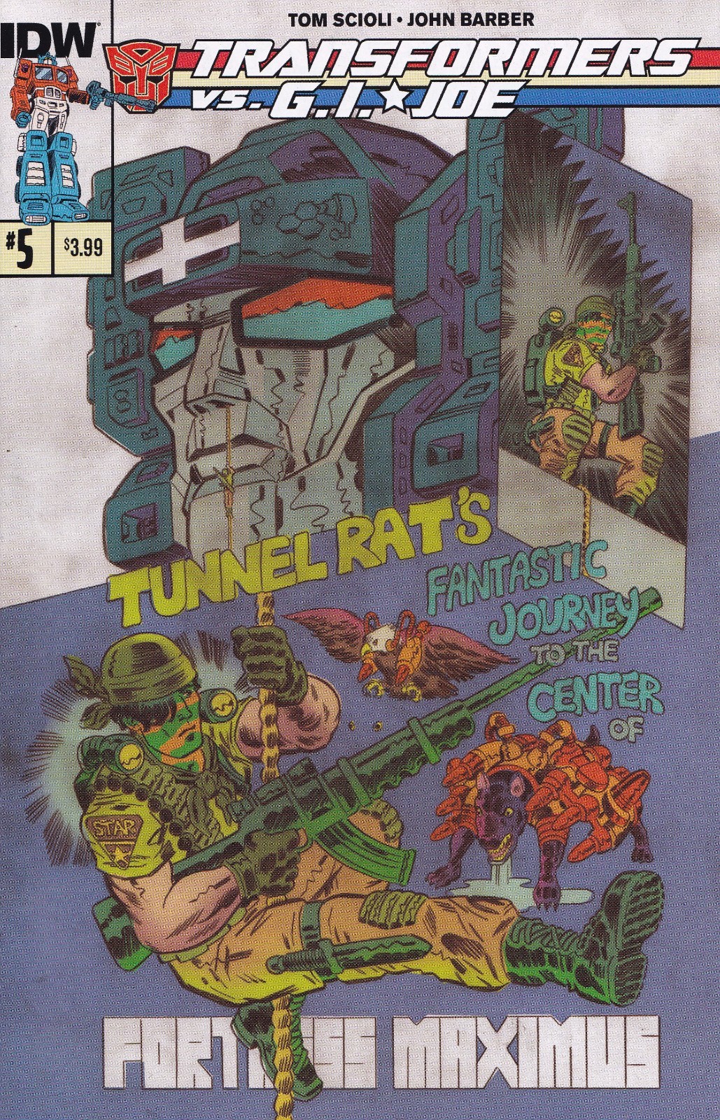 TRANSFORMERS Vs GI JOE #5 Back issue