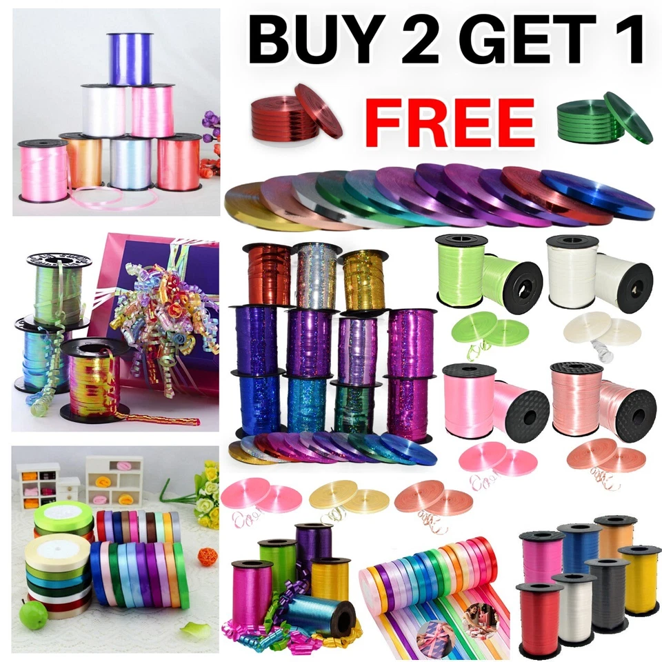 PANNU DESIGN SALE Helium Curling Ribbon Balloon String tie Colour Baloon Ribbon BALLON ROLL