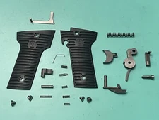 USED OEM WYOMING ARMS PARKER 10MM LOWER PARTS TRIGGER HAMMER SLIDE STOP GRIPS