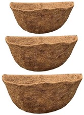 Flat Back Wall Basket Coco Liner Preformed Coir Fibre Replacement Planter Insert