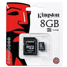 Genuine Kingston 8GB Micro SD w/ adapter Flash Memory Card SDC4 HC SDHC Class 4