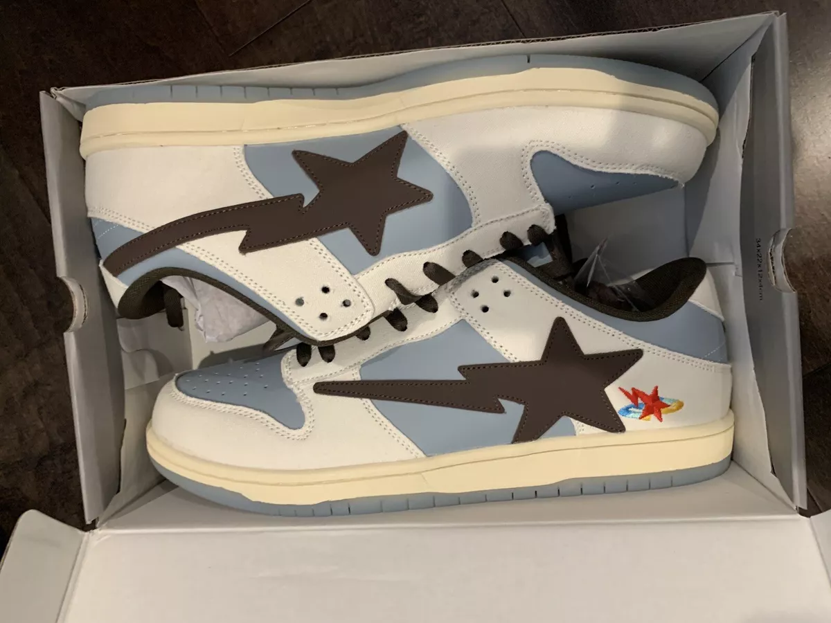 Indigo Studios L A Bapesta Travis Scott APESTATION Dunk Low Size 13