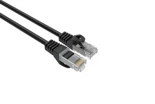 CAT6 Slim Ethernet Patch Cable Black 28AWG 2FT