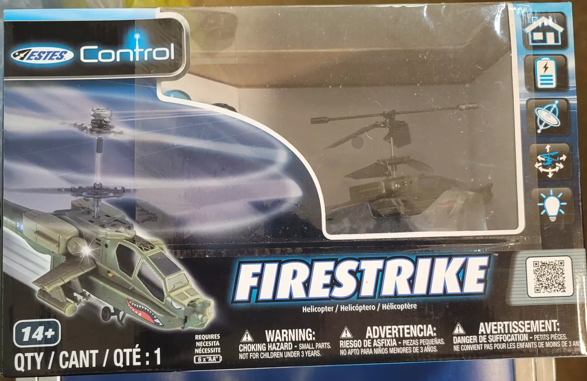 Estes Control FIRESTRIKE Helicopter Toy W Remote Control