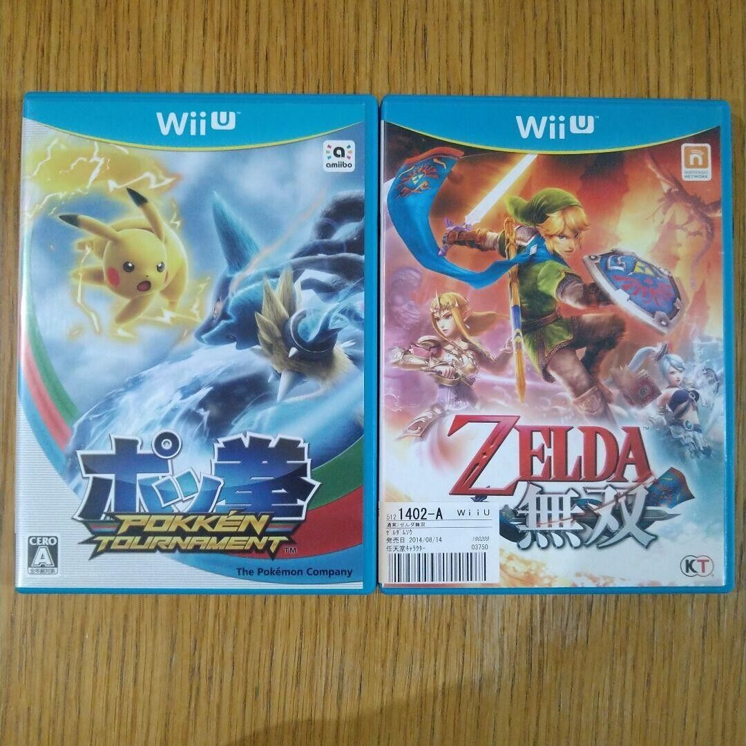 Pokken Tournament & Hyrule Warriors Zelda Musou set Nintendo WiiU Japanese