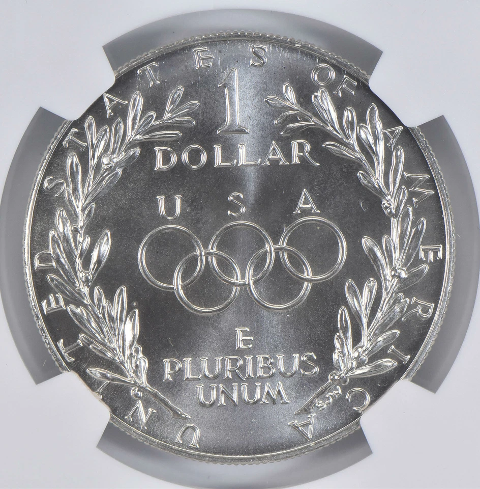 1988 D Olympic Commemorative Silver Dollar NGC MS70 - Image 4 of 4