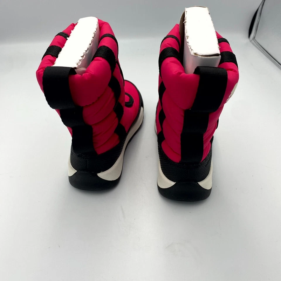 Sorel Whitney II Puffy Mid NC3873-612 Youth 9 Boot Pink Black Faux Fur Snow Boot - Image 4 of 4