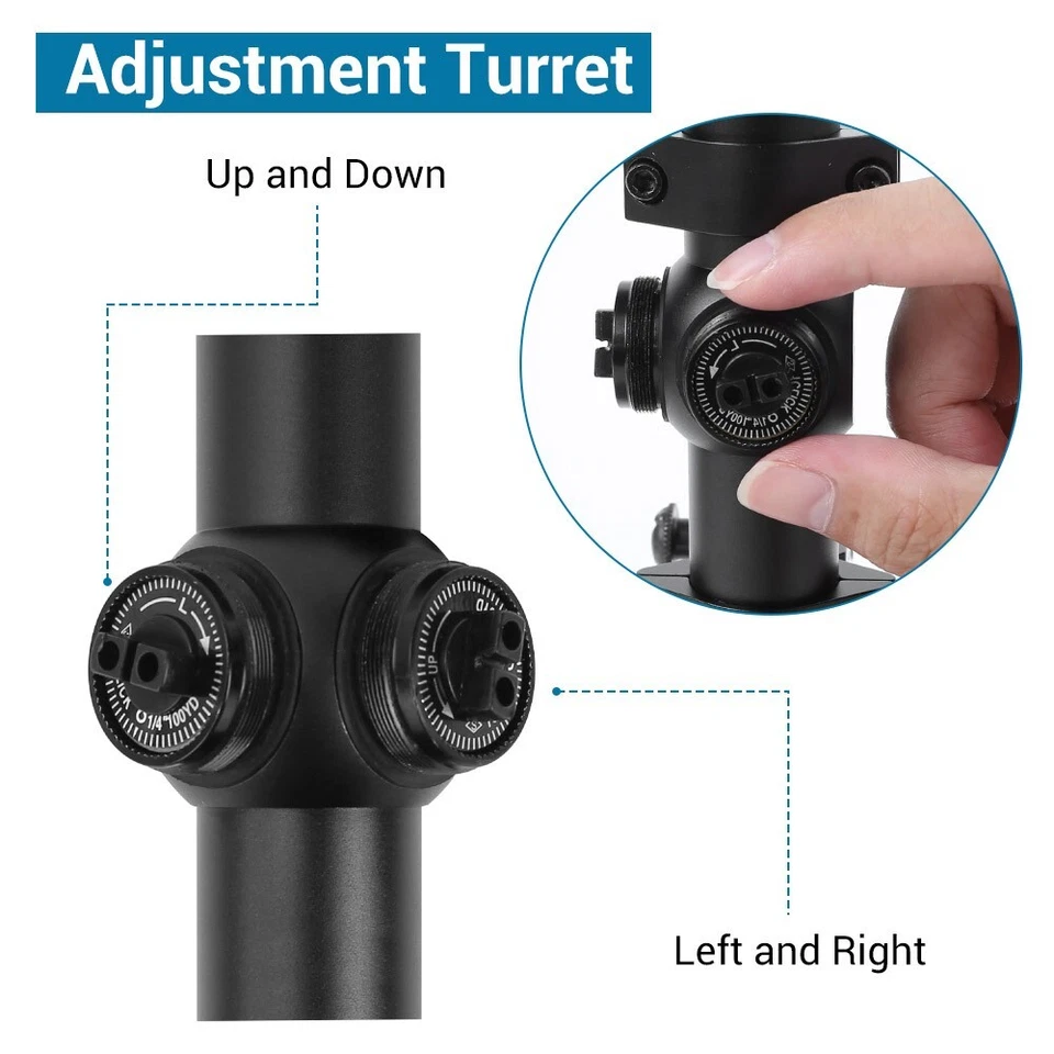 3-9x40NG Hunting Riflescope Tactical Long Range Optics Sight Rifle Scopes - Image 3 of 4