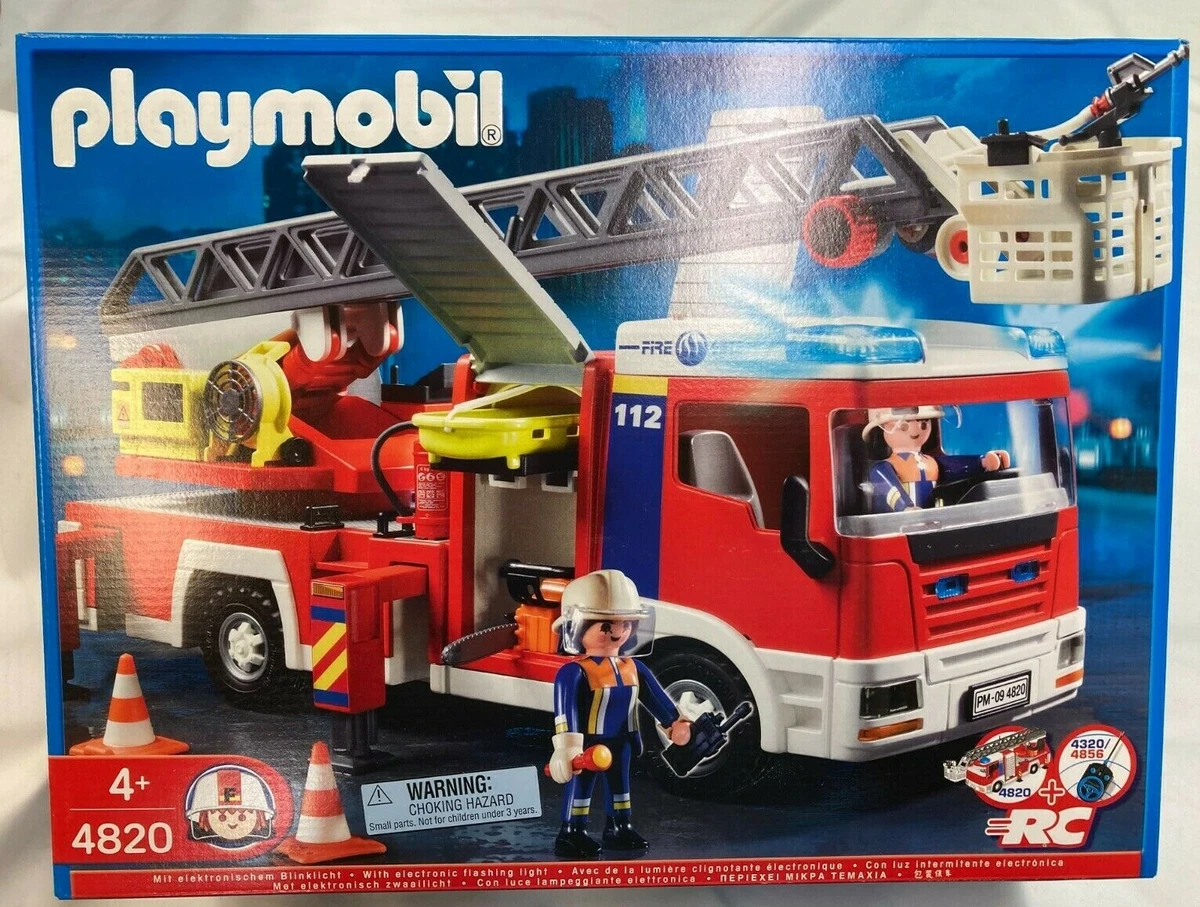 PLAYMOBIL 4820 Ladder Unit Fire Truck Rescue NISB eBay