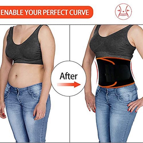 Männer Frauen Taille Trimmer Gürtel Fett verbrennen Schweiß Body Shaper Gewichtsverlust Gürtel Fitnessstudio - Bild 7 von 12