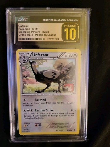Unfezant / Emerging Powers Cross Holo  82/98 2011 Pokemon CGC Graded Pristine 10