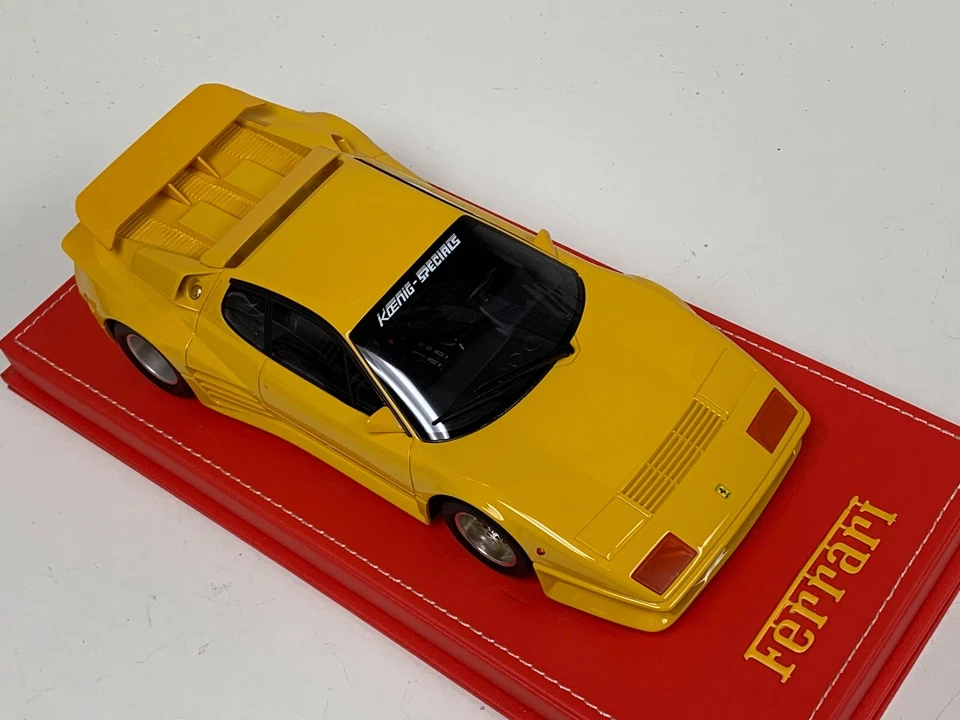 1/18 GT Spirit Ferrari 512 BBi Turbo Koenig Turbo en cuero amarillo GT702 AB175 Foto 2 de 4