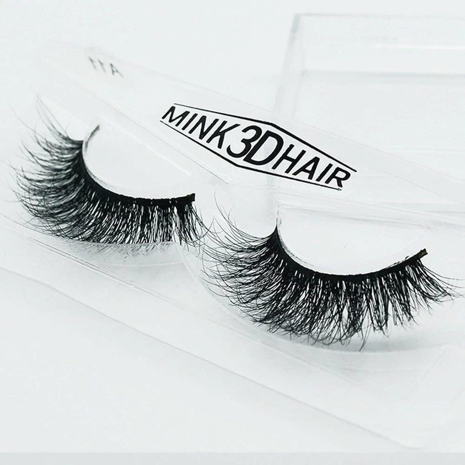100% Siberian Mink Fur Soft Thick 3D False Eyelashes Natural Long Lashes Handmad - Image 4 of 4