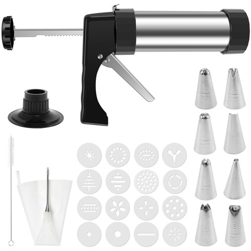 Stainless Steel Cookie Press for Baking Multipurpose Cookie Press Kit beGTH - Picture 10 of 11