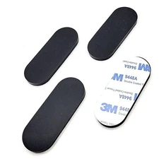 2 1/2" x 1" Oval Rubber Stick on Feet 3/16" Thick 3M Adhesive Backing Bumper Pad