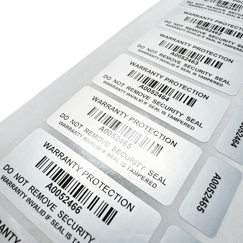 Tamper Proof Warranty Void Stickers Protection Labels Security Seal Double label - 第 4/6 張圖片