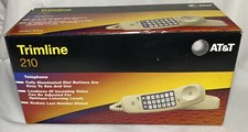 NEW Vintage Ivory AT T Trimline 210 Corded Landline Telephone Lighted Phone NOS