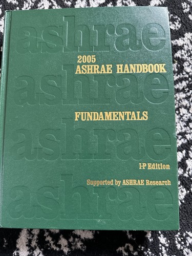 2005 ASHRAE HANDBOOK : Fundamentals : Inch-Pound Edition W/CD ROM