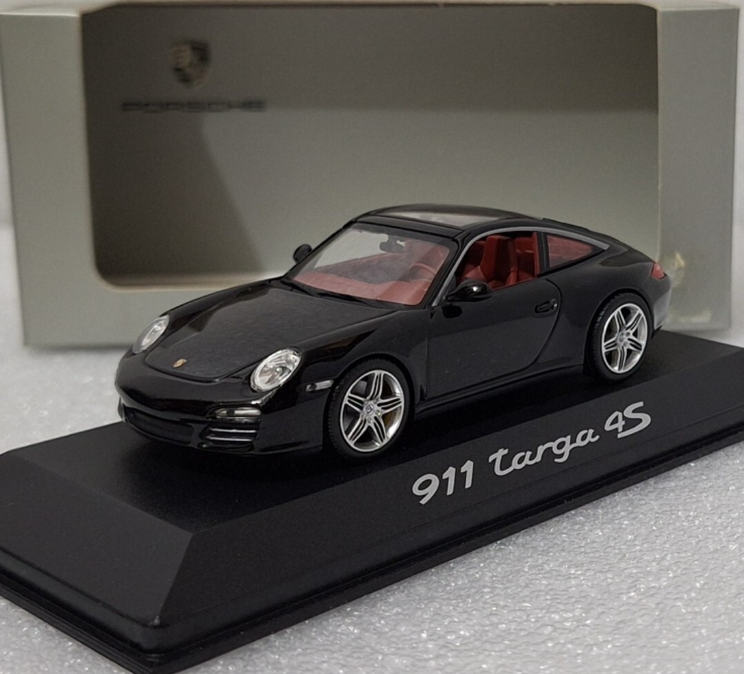 Porsche 911 997 Targa 4S 2008 Black 1:43 Minichamps