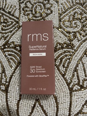 RMS Beauty SuperNatural Radiance Serum SPF30 Sunscreen - Rich Aura Exp 03/25  /