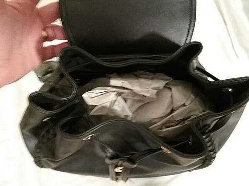S.Y.L.K. Women's Backpack Black w/Gold Hardware - New $89 (GT009K) - Picture 6 of 7