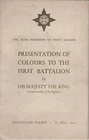 KING GEORGE 6TH IRISH REGIMENT BUCKINGHAM PALACE COLOURS 1949