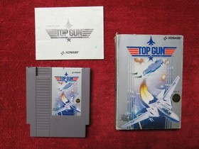 TOP GUN  used complete NES Nintendo CIB