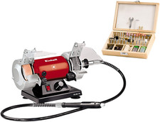 Kit Smerigliatrice Mola da Banco Mini Drill Fresa Levigatrice Elettrica Rotante