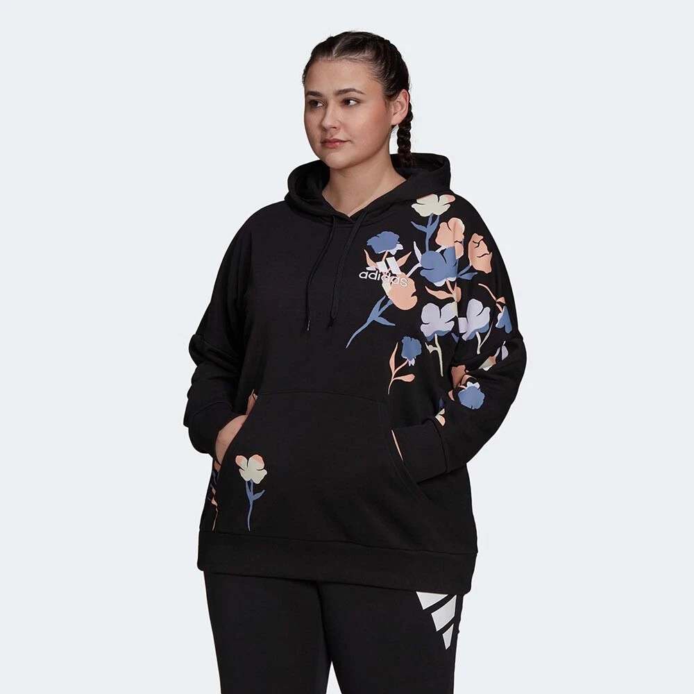Adidas graphic hoodie women's sales