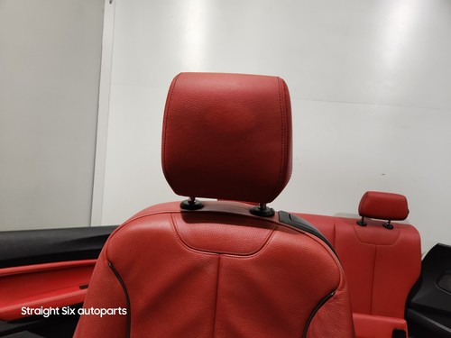 ✅ 14-20 OEM BMW F22 Leather Korall-Rot Seats Door Panels Interior RED SET* - Picture 12 of 24