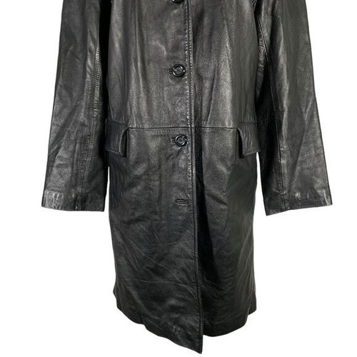 Vintage Gallery Womens leather Jacket Size Medium Mid length - Picture 6 of 11