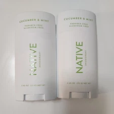 Native Cucumber and Mint Scent Deodorant  2.65oz x2