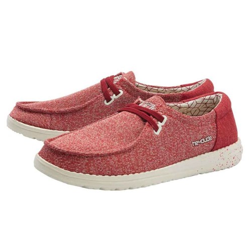 Hey Dude Women's Wendy Sox Micro - Red | Womens Shoes| Slip on Loafers |  Women's | eBay