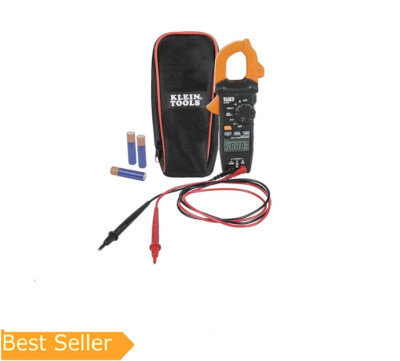 Klein Tools CL120 Digital Clamp Meter, Auto-Ranging 400 Amp AC, AC/DC Voltage