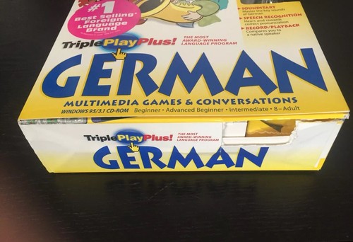 Living Language Multimedia TriplePlay Plus GERMAN/Book Microphone Windows CD RM - Picture 4 of 6