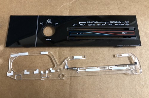 1988 OLDSMOBILE NINETY EIGHT 98 TEMPERATURE CLIMATE CONTROL FACE PLATE & KNOBS - Picture 3 of 4